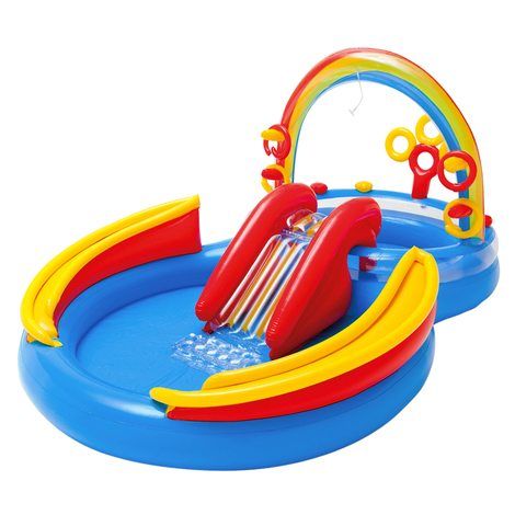 Intex Rainbow Ring Play Center - 297 x 193 x 135 cm - Oval Swimming Pool
