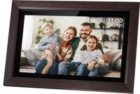 Krüger&Matz FRAMEO Serie Digitale Fotolijst - 15 inch - Wi-Fi - Houten Afwerking
