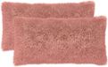 vidaXL - Taie d'oreiller - 2 pièces - HEERLEN - Rose - 40 x 80 cm - PV Fleece