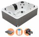 W'eau Como Luxe Spa - Jacuzzi 4 personnes - 20 jets de massage - Gris