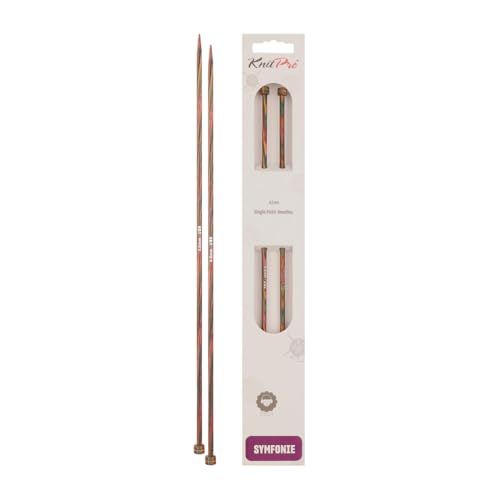 KnitPro 15 cm x 4,00 mm Birchwood Symfonie breinaalden, Single Ended, meerkleurig