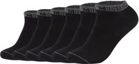 Mustang Casual Organic Cotton Sneaker Sokken 6-Pack Zwart Maat 39-42