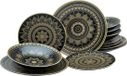 Markenlos Bol Elegante 12-delige Mandala Gold Serviesset