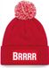 Bellatio Decorations Brrrr Muts met pompon - one size rood