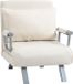 Homcom Lit-fauteuil Suède Blanc