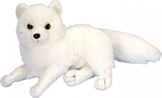 Wild Republic Pluche Poolvos Knuffel 20 cm Wit