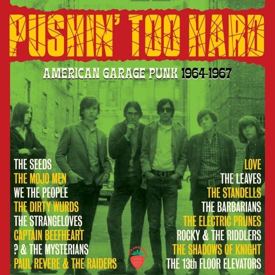 PUSHIN' Cherry Red Records Ltd Pushin' Too Hard - American Garage Punk 1964-1967 3CD Clamshell Box
