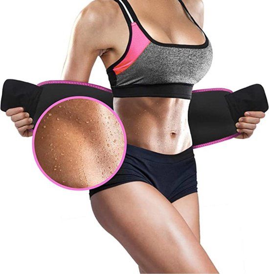 Bodio Waist Trainer - Zweetband buik - Roze - One size