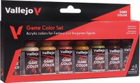 Vallejo Hobbyverf Acrylverf - 72187 Huidskleuren voor Fantasy and Wargames - Game Color - Acryl Set - 8x Verf set - 8 x18 ml