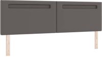 vidaXL LED Hoofdbord Grijs 180 cm Kunstleer