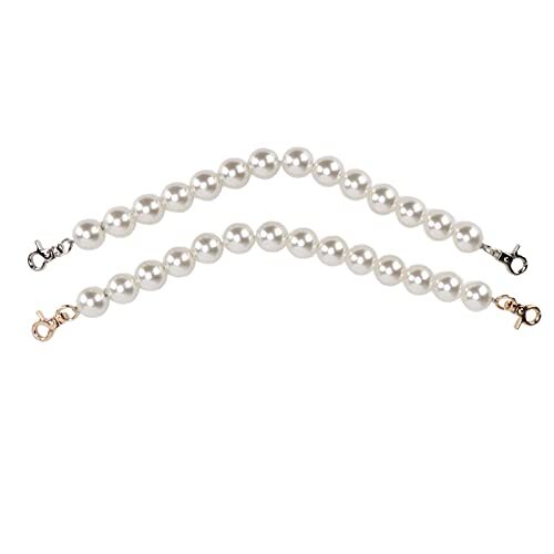 Entatial DIY Pearl Bead Bag Chain, uitstekende afwerking Gebruik gewoon stijlvolle eenvoud Pearl Bead Bag Chain voor handtassen voor portefeuilles voor tas(18mm parel)