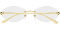 Cartier Ct0637o Lunettes de vue femme noir rondes gris 56mm