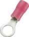 TRU COMPONENTS 746048 Ringkabelschoen Dwarsdoorsnede (max.): 1.50 mm² Schachtdiameter: 4.3 mm Deels geïsoleerd Rood 100 stuk(s)