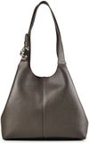 COCCINELLE Leren schoudertas C-Easy Shopper Fango donkergroen