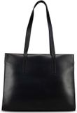 JOST Leren business tas shopper met laptopvak Arva Business Shopper Black zwart