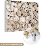 MuchoWow® Glass Painting 120x90 cm - Acrylic Glass Painting - Shells - Summer - Sea - Photo on Glass - Paintings
