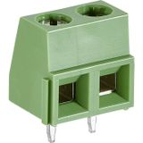 TE Connectivity 282836-2 Bloc de bornes à vis 1.31 mm² Nombre de pôles 2 Vert 1 pièce(s)