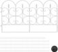 Clôture de jardin sans marque - set de 60 - chacun 30 x 66 cm - plastique - blanc