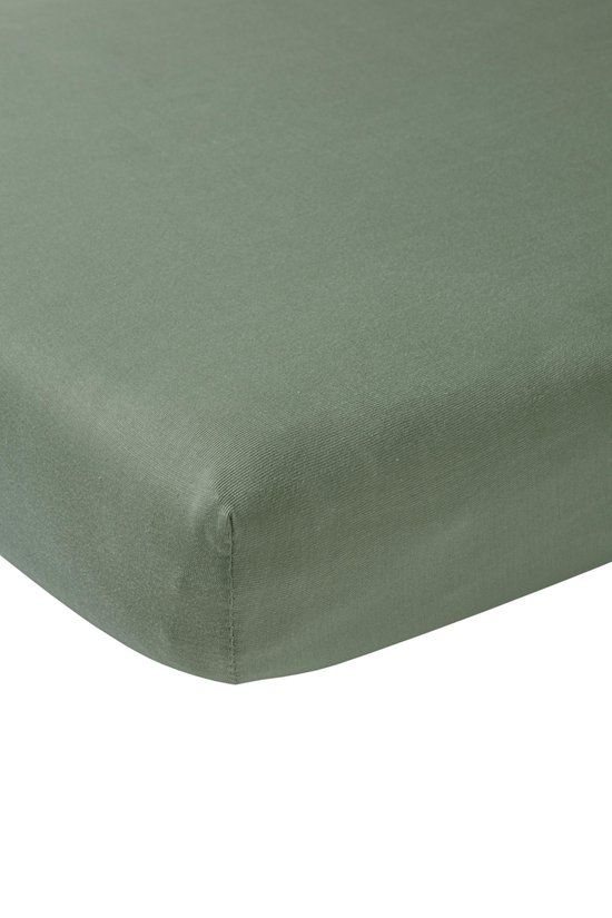 Meyco Baby Uni Jersey Hoeslaken Ledikant - Forest Green - 60x120cm