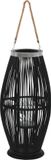 vidaXL Lantaarnhouder hangend 60 cm bamboe zwart