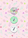 Disney muurschildering van Komar | Minnie Mouse Buttons | kinderkamer, babykamer, decoratie, kunstdruk | grootte 30x40cm (breedte x hoogte) | zonder lijst | WB046-30x40