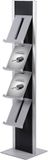 Showdown Displays Europe B.V. Brochurerek Totem met Stalen Legplanken Zwart - Syna BRTBL4S