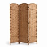 IvoQ Kamerscherm 3 Panelen – Ruimteverdeler – 170x120 cm – Bruin
