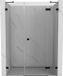Mexen Lunar porte battante douche droite 140 cm, transparent, noir