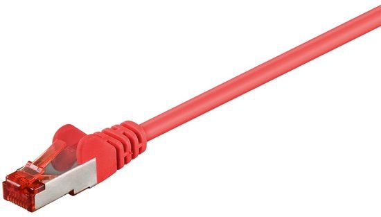 Goobay CAT 6 Patch Cable, S/FTP (PiMF), red 1 m