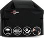 Weber Housse de barbecue, 137 cm, usage intensif, imperméable et résistant aux UV, avec sangles réglables – convient pour Weber Genesis, Charbroil – noir