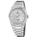 Festina F20051/2 Heren Polshorloge Staal Zilverkleurig Grijs