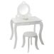 Make-uptafel, ATMOSPHERA INTERIEUR CREATOR Make-uptafel en krukje voor kinderen, wit