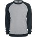 Urban Classics 2-Tone Raglan Crewneck Heren Sweatshirts - grijszwart - M