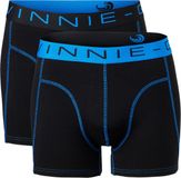 Vinnie-G Boxershorts 2-pack Black/Blue Stitches - Maat L