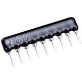 414310 Réseau de résistances 10 kΩ SIP-8+1 0.125 W 1 pièce(s)