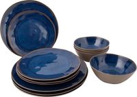 Bo-Camp Servies Halo 12 Stuks Blauw