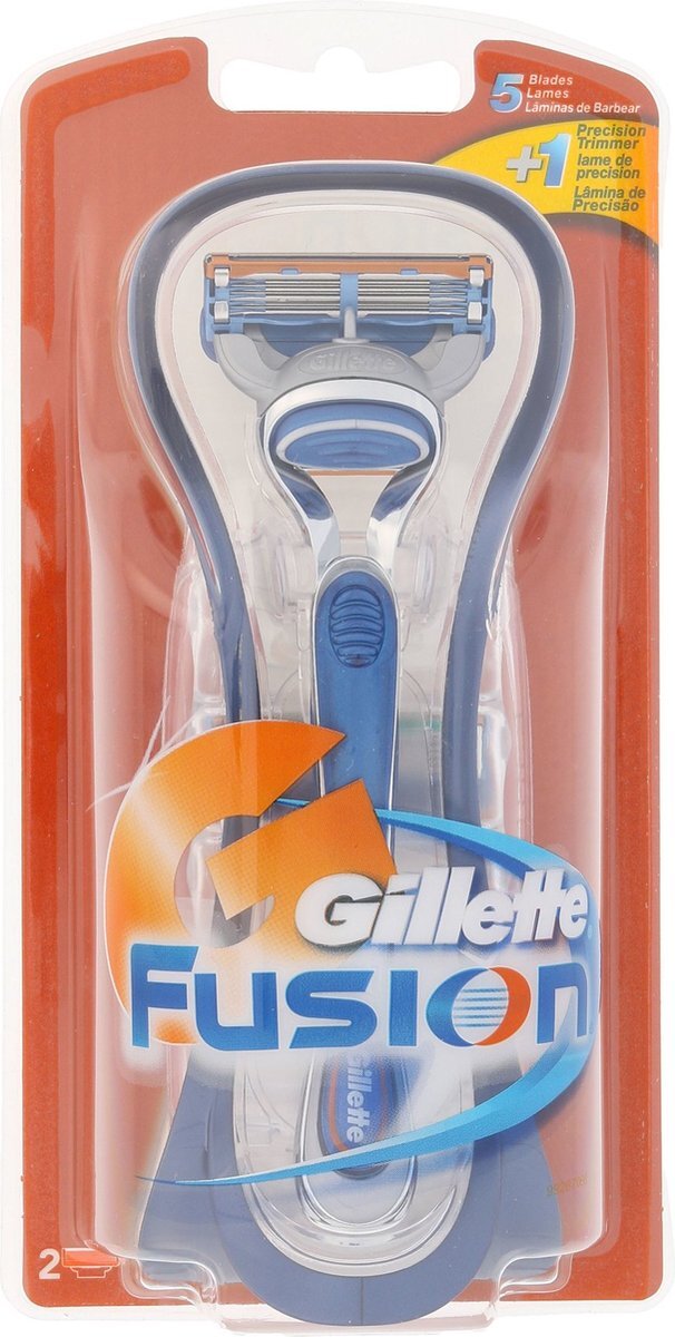 Gillette Fusion - Shaving Machine + 2 Spare Heads