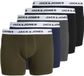 JACK&JONES PLUS Heren Boxershorts JACBASIC White WB Trunks 5 Pack PLS - Maat XXL