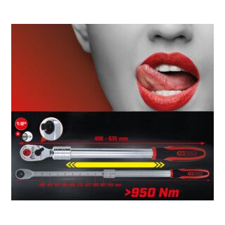 KS Tools 1/2" Monster Omschakelbare ratel met telescooparm