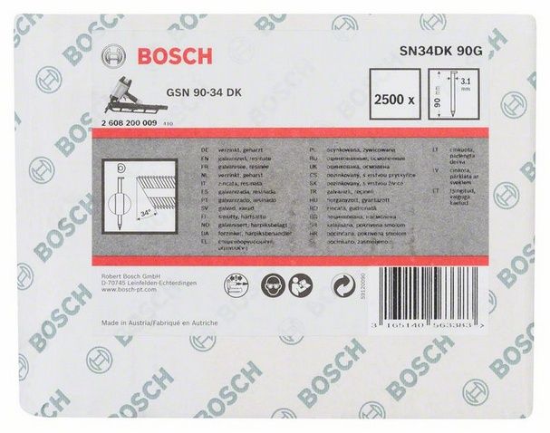 Bosch Koploze spijker - 90 mm - 2500 stuks