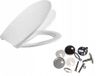 Ramm toiletzitting, compatibel met Geberit iCon Slim, met zachte sluiting, wit
