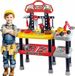 Bricolage atelier + outils, 121 pièces, incluant plan de travail