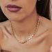 Hey Happiness Hartjes Ketting Dames - RVS 18K Goud Verguld - Hartjes Schakelketting - Waterproof - Verstelbaar