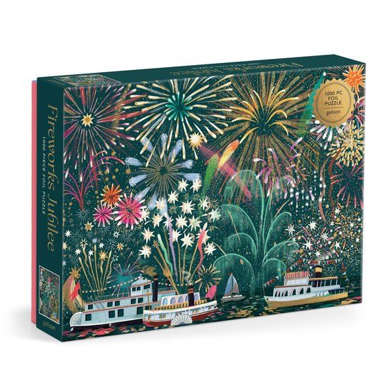 Fireworks Galison Fireworks Jubilee 1000 Piece Foil Puzzle