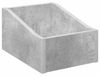 Boîte pour disques vinyles gris béton 23 x 33 x 16 cm bois traité