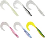 OEM Allecto Plus - 6-delige set zachte snoekbaarzen met twisterstaart - 12 cm