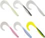 OEM Allecto Plus - 6-delige set zachte snoekbaarzen met twisterstaart - 12 cm