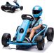 Krachtige driftkart voor kinderen van 8-12 jaar: 24 V, 2 motoren 300 W, 8 km/u, muziekfunctie, softstart, grote zitting, veiligheidsgordel, robuust elektrisch voertuig voor E