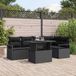 Maison Exclusive - Ensemble de jardin 6 places, ensemble de salon en polyrotin noir