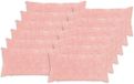 vidaXL Housse de coussin rose 40 x 80 cm (12 pièces)